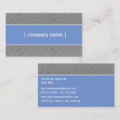 Metaalblauw Elegant Visitekaartje (Voorkant / Achterkant)