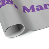 Metaalblauw lettertype en kerstmis voor sierdoelei cadeaupapier (Rol Hoek)