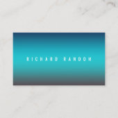 Metaalblauw omhulsel visitekaartje (Voorkant)