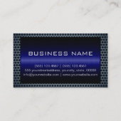 Metaalblauw Roestvrij Grijs Staalgat Kijk Visitekaartje (Achterkant)