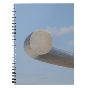 Metaalblauwe luchten notitieboek