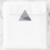 Metaalblauwe luchten sticker (Tas)