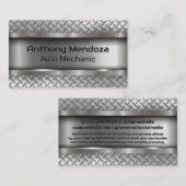 Metaalborstel | Bord van diamanten Visitekaartje (Voorkant / Achterkant)