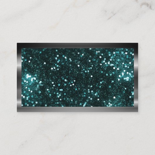 Metaalborstel | Glitter | QR-code Visitekaartje (Achterkant)