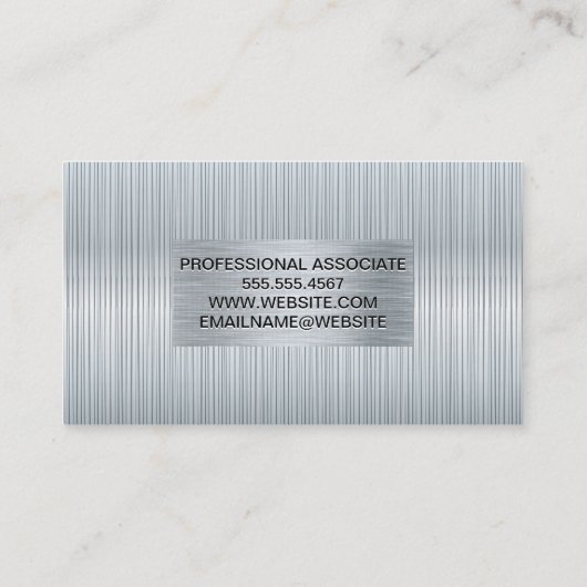 Metaalborstel | Kleine industrie Visitekaartje (Achterkant)