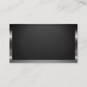 Metaalborstel | QR-code | Koolstofvezel Visitekaartje (Achterkant)