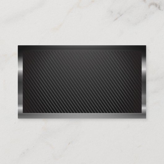 Metaalborstel | QR-code | Koolstofvezel Visitekaartje (Achterkant)