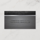 Metaalborstel | Scratering van metalen Visitekaartje (Achterkant)