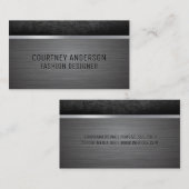 Metaalborstel | Scratering van metalen Visitekaartje (Voorkant / Achterkant)