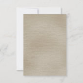 METAALBRONZEN GLITTER WITTE BLOEMEN CUSTOM RSVP (Achterkant)