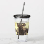 metaalchimp acryl drinkbeker (Achterkant)
