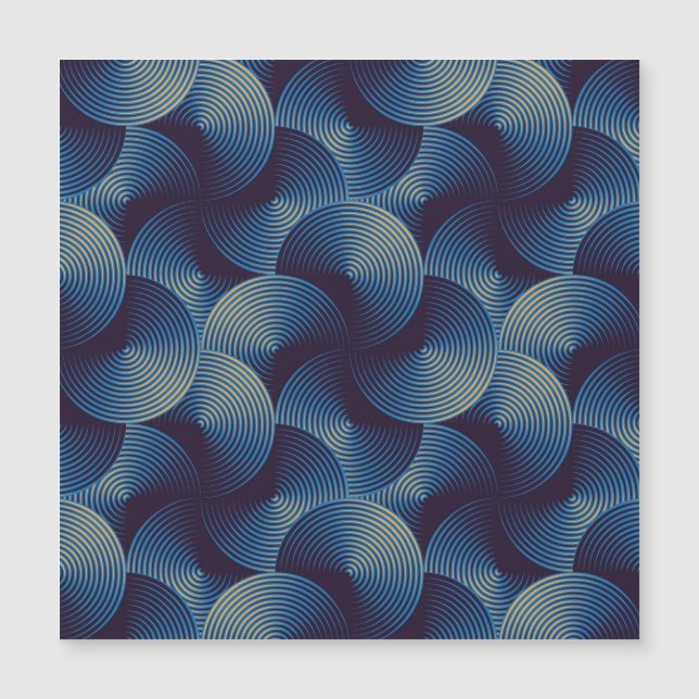 Metaalcirkels optische illusie, naadloos patroon (Voorkant)