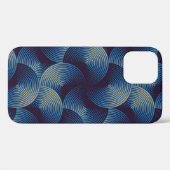 Metaalcirkels optische illusie, naadloos patroon Case-Mate iPhone case (Achterkant (horizontaal))