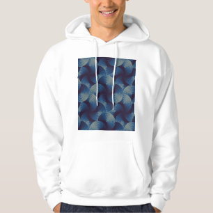Metaalcirkels optische illusie, naadloos patroon hoodie