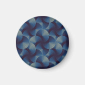 Metaalcirkels optische illusie, naadloos patroon magneet (Voorkant)