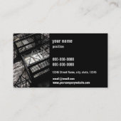 metaalconstructiedienst en installatiebedrijf visitekaartje (Achterkant)