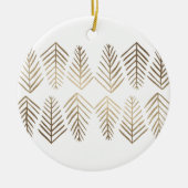 Metaaldenbomen - goud keramisch ornament (Voorkant)