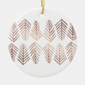 Metaaldenbomen - koper keramisch ornament (Voorkant)