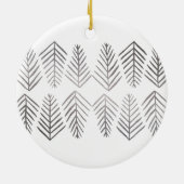 Metaaldenbomen - zilver keramisch ornament (Achterkant)