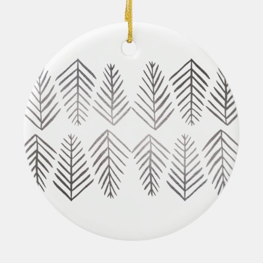 Metaaldenbomen - zilver keramisch ornament (Achterkant)