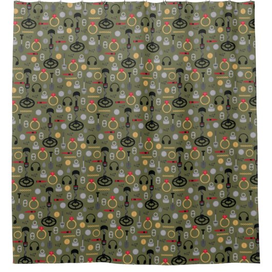 Metaaldetecterend douchegordijn (Voorkant)