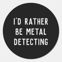 METAALDETECTERENDE HUMOR STICKER
