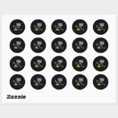 Metaaldetecterende metaaldetector Vuil Gevist Ronde Sticker (Vel)