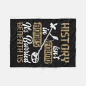 Metaaldetectie Archeologie Avontuur Metaaldetectie Fleece Deken (Voorkant (Horizontaal))