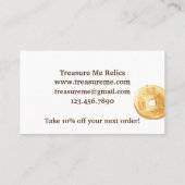 Metaaldetectie Bedankt voor uw aankoop Visitekaartje (Achterkant)