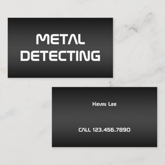 Metaaldetectie Contactkaartje (Voorkant / Achterkant)