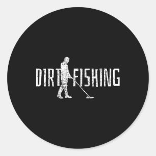 Metaaldetectie Detector Detectie Vissen Ronde Sticker