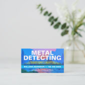 Metaaldetectie / Detector (Schat Reliek Jager) Visitekaartje (Staand voorkant)