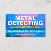 Metaaldetectie / Detector (Schat Reliek Jager) Visitekaartje (Voorkant)