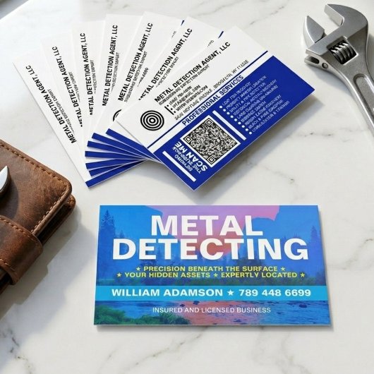 Metaaldetectie / Detector (Schat Reliek Jager) Visitekaartje