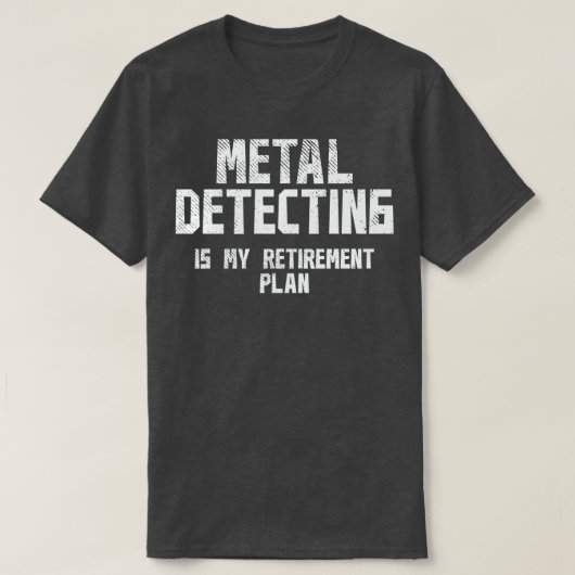 Metaaldetectie Pensioen 2 T-shirt (Design voorkant)