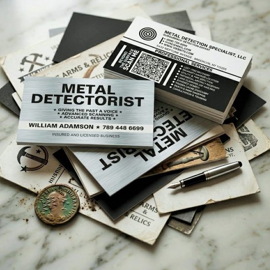 (METAALDETECTIE PRO, DETECTORIST) METAALDETECTIE VISITEKAARTJE