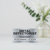 (METAALDETECTIE PRO, DETECTORIST) METAALDETECTIE VISITEKAARTJE (Staand voorkant)