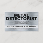 (METAALDETECTIE PRO, DETECTORIST) METAALDETECTIE VISITEKAARTJE (Voorkant)