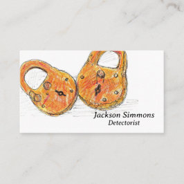 Metaaldetectie Relics Locks Detectorist Visitekaartje