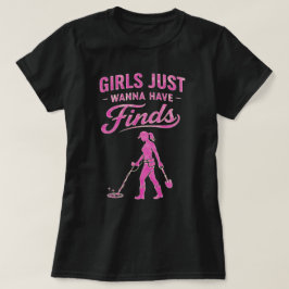 Metaaldetectie Roze Dame T-shirt