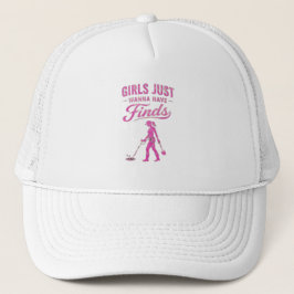 Metaaldetectie Roze Dame Trucker Pet