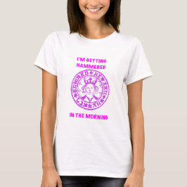 Metaaldetectie Roze Gehämmerde Munt T-shirt