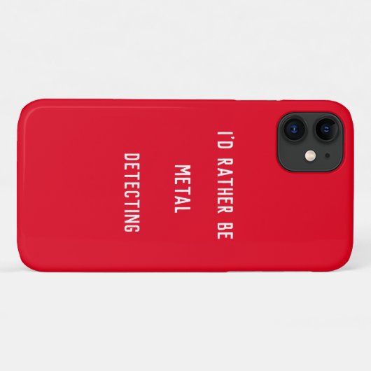 METAALDETECTIE ZOU IK LIEVER Case-Mate iPhone CASE (Achterkant (horizontaal))