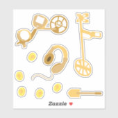 metaaldetectieapparatuur sticker (Vel)