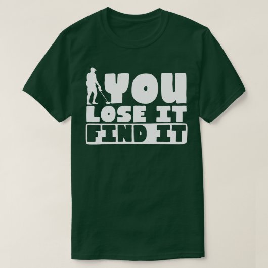 Metaaldetectiedetector T-shirt (Design voorkant)