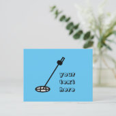 metaaldetector briefkaart (Staand voorkant)