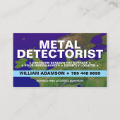 Metaaldetector, Detecteren, Recuperatie, Detectori Visitekaartje (Voorkant)
