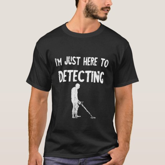 Metaaldetector is hier net om relikwie te detecter t-shirt (Voorkant)