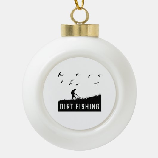 Metaaldetector Keramische Bal Ornament (Voorkant)