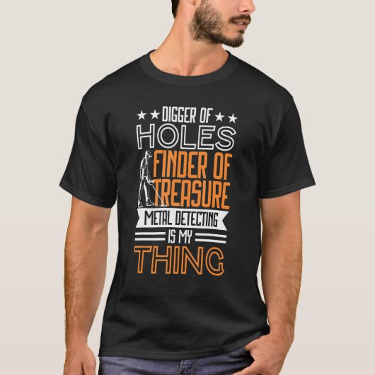 Metaaldetector Metaaldetectie Prospector T-shirt (Voorkant)